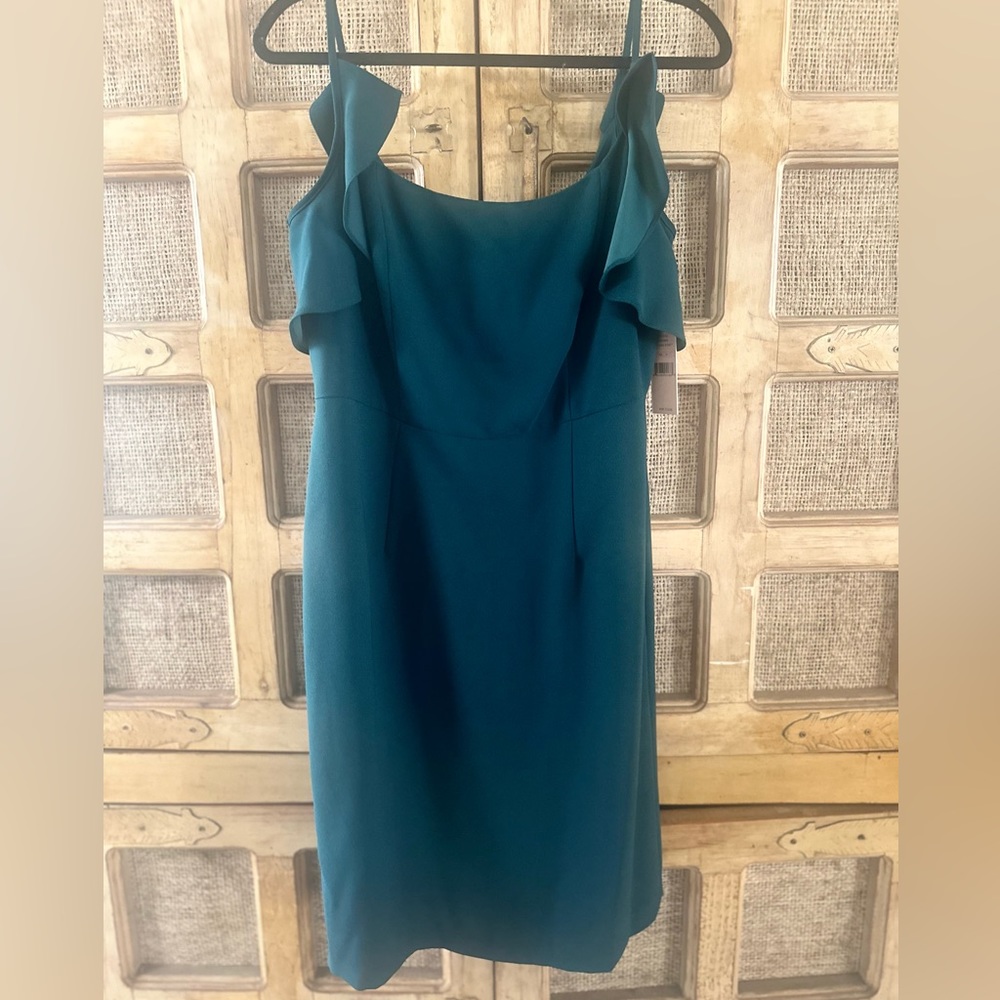 Nanette Lenore Evergreen strap with ruffle